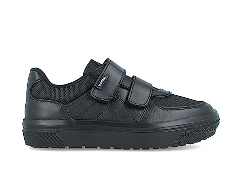 Zapatos Escolares Audaz Niño Mocasines Piel/Textil Negro (JP_Footwear_Size_System, Big_Kid, Men, Measurement, Measurement_23_Point_0_Centimeters)