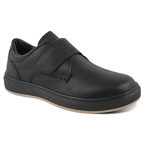 Zapato Escolar De Piel para Niño Marca Rokino Modelo 3242 Negro Talla 24