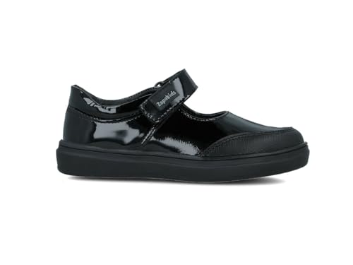 Zapato Escolar para Niña en Charol Negro (93450-CX2, Sistema Tallas Calzado JP, Adolescente, Mujer, Medición, 20.0 cm)