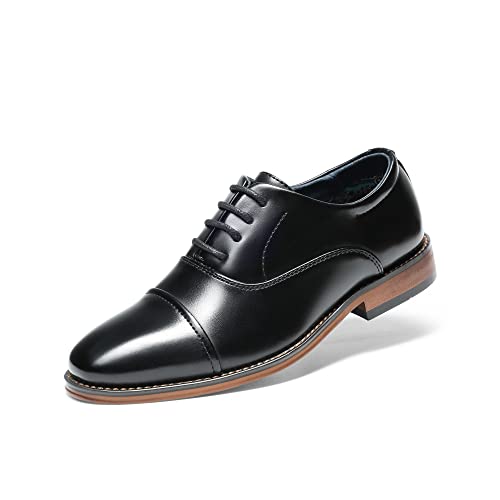 Bruno Marc Classic Oxford - Zapatos de Vestir para niño, Negro -, 17 MX Niño pequeño