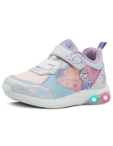 Tenis con Luz Elsa Frozen para Niña en Color Lila con Ajuste de Doble Contacto