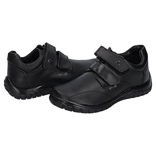 Rilo Zapato Choclo Niño Escolar Negro Contact de Piel LN9074 (Negro, JP_Footwear_Size_System, Little_Kid, Men, Measurement, Measurement_15_Point_0_Centimeters)