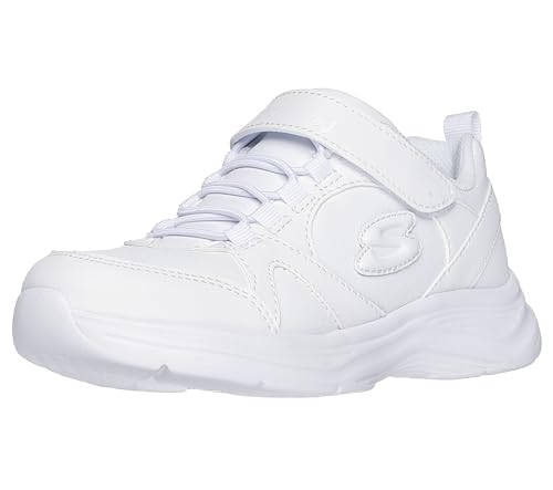 Skechers Tenis Unisex para niños Glimmer Kicks, Blanco, 3.5 Little Kid