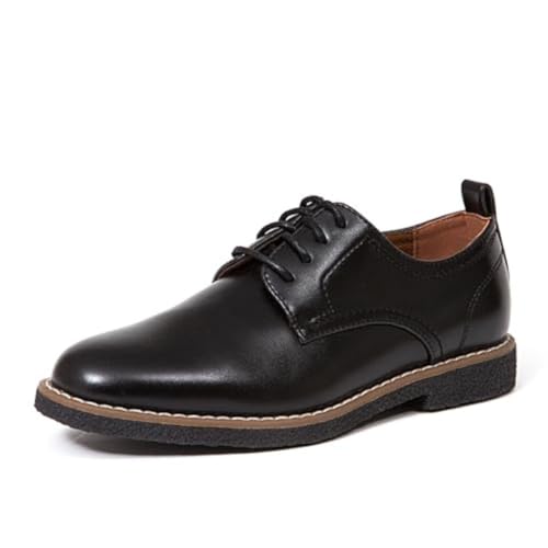 Deer Stags Zander - Vestido con Cordones para niños, Estilo Oxford, Negro - Zander, 4.5 Big Kid