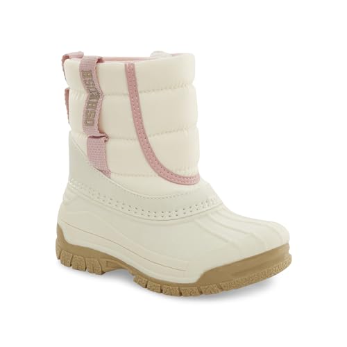 OshKosh B'Gosh Botas de lluvia unisex para niños, Beige Bronceado, 13 MX Niñito