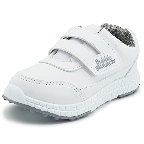 Bubble gummers Tenis Deportivo para niño Blanco Gris, Talla 15 código 89614-1