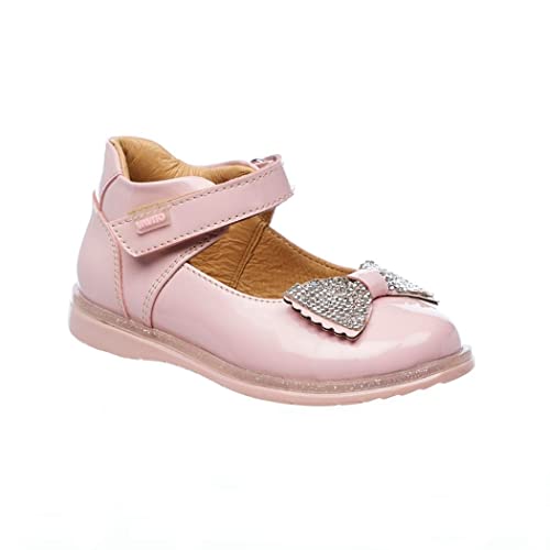 VAVITO Zapato Niña Infantil Moda Casual Suela Ligera Charol Rosa Cómodo Suave 005A5R Talla 14.0 cm Color Rosa