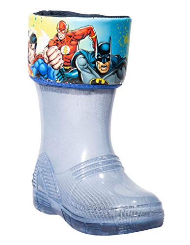 BOTA LLUVIA BUBBLE GUMMERS NIÑO SUPER HEROES MARINO PLASTICO NORTE