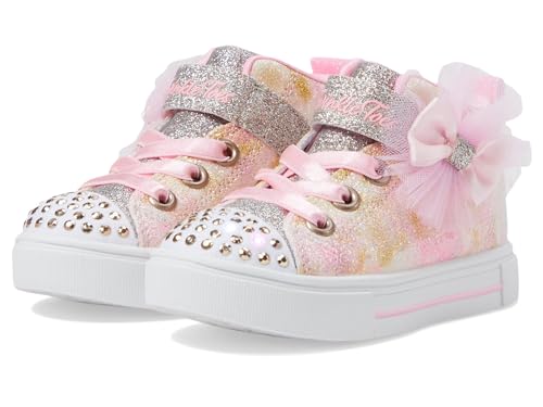 Skechers Twinkle Sparks Unisex para niños - Ombre Dazzle, Dorado/Multi, 17 MX Niño pequeño