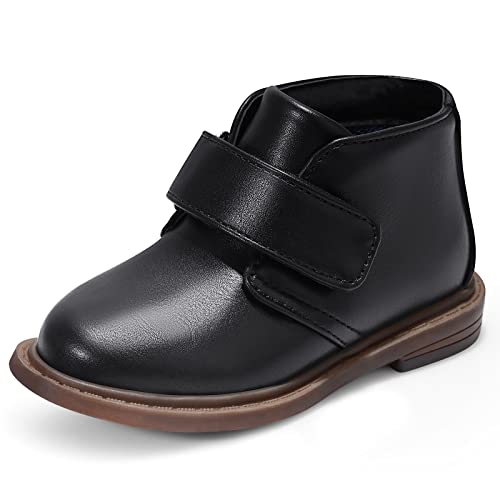 Harvest Land Zapatos Formales Oxford para niño, Zapatos de Vestir Negro 16cm