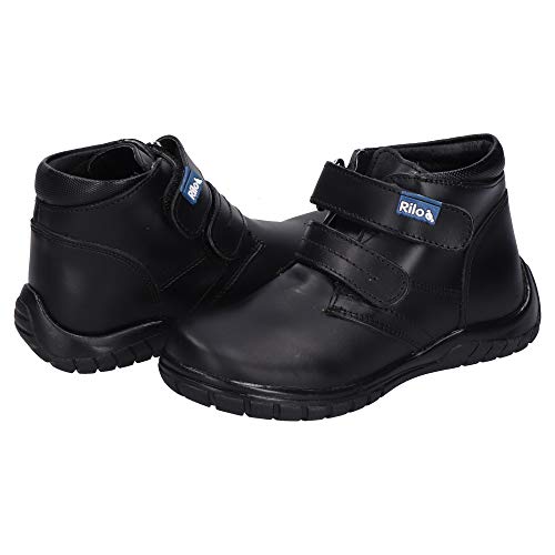 Rilo | Zapato Escolar para niño Color Negro talla-24 LN9075