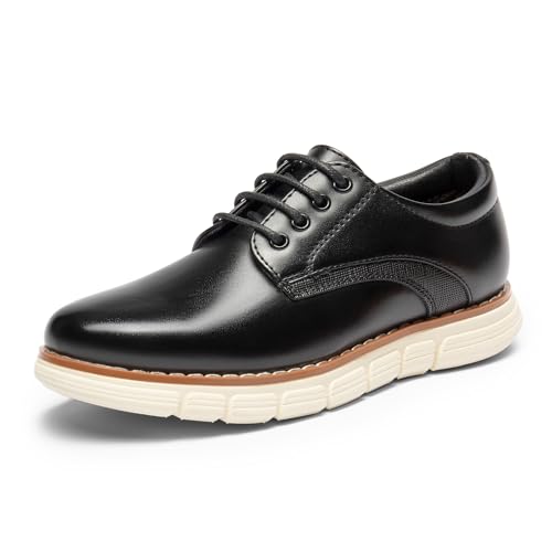 Bruno Marc Zapatillas de Vestir para Niños Zapatos Formales Oxford,Size 16.5 cm,Negro,SBOX2402K