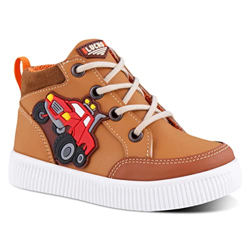 LUCHO Zapato Casual para Niño Marca Modelo 2035 Miel Talla 17.5