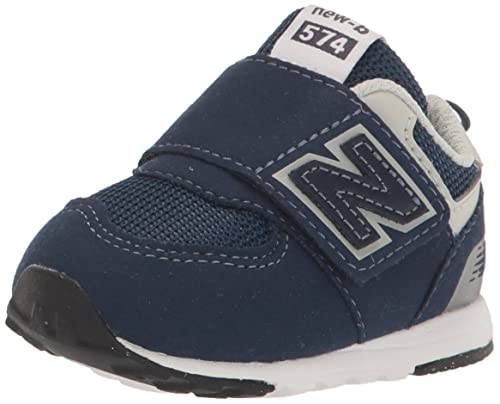 New Balance 574 New-b V1 Neo - Tenis de Velcro para niño, NB Navy/Blanco, 14 MX Niñito