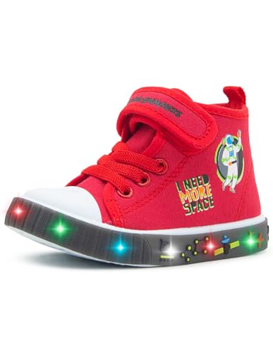 Bubble gummers Tenis Bota para Niño Velcro Textil Step (Rojo, Sistema Tallas Calzado JP, Niño (2-5 años), Medición, 17.0 cm)