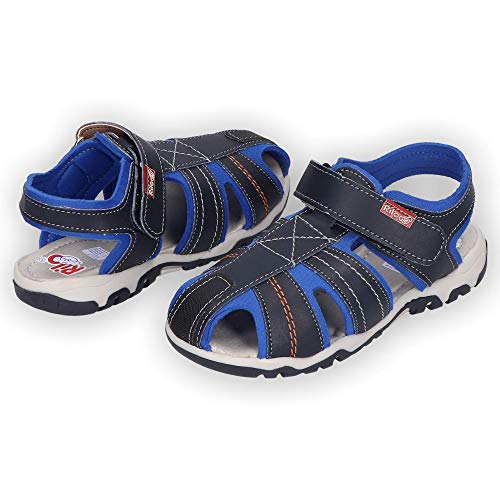 Rilo Huarache para Niños color Marino Casual con Velcro CZ3151 Talla 16.0 cms